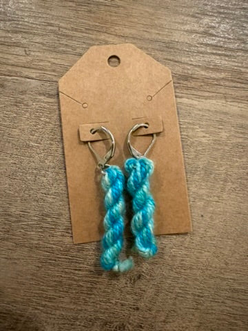 Miniature Yarn Hank Earrings