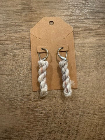 Miniature Yarn Hank Earrings
