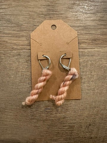 Miniature Yarn Hank Earrings